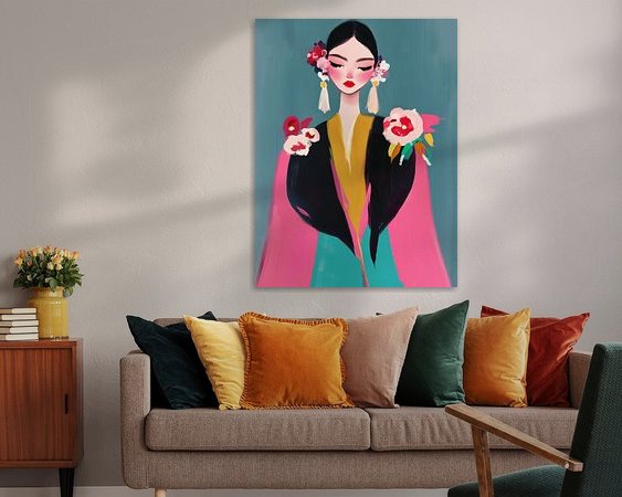 Example of the artwork in a room