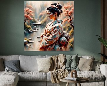 Sakura Reflections by Johannas Art Creations