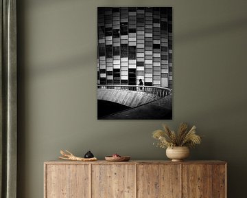 Straßenfotografie in Utrecht: Menschen und Linien in Schwarz-Weiß