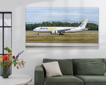 AeroLogic Boeing 777F cargo plane.