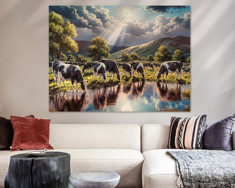 Example of the artwork in a room