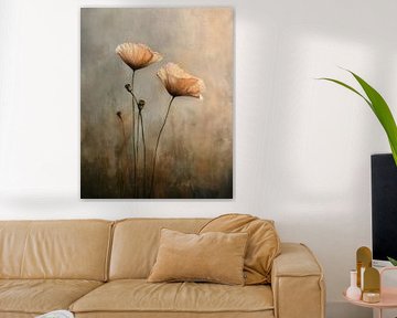 Mohnblumen im Licht von Bianca ter Riet