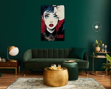 Liebe ist Pop-Art von Karina Brouwer