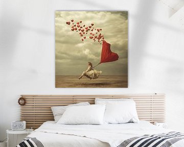 Coeur volant vintage sur Karina Brouwer