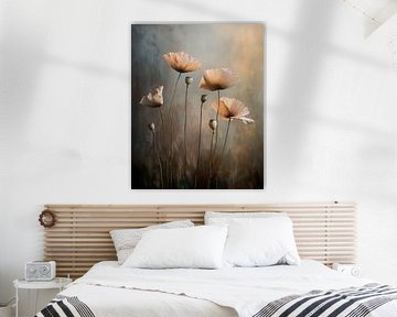 Mohnblumen im Licht von Bianca ter Riet