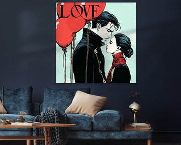 Liebe in Luftballons