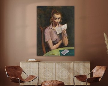 Karl Hofer, Femme lisant, 1943