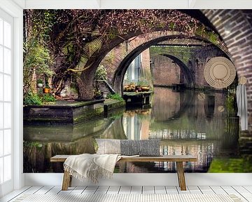 Vista on the Kromme Nieuwegracht in Utrecht. by André Blom Fotografie Utrecht