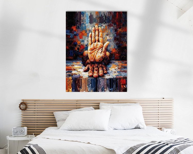 Example of the artwork in a room