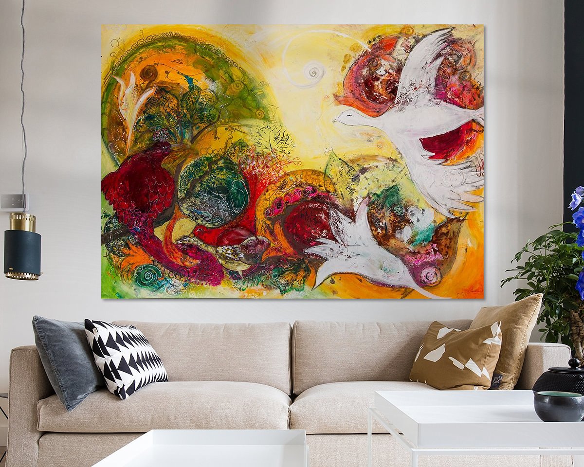 Example of the artwork in a room