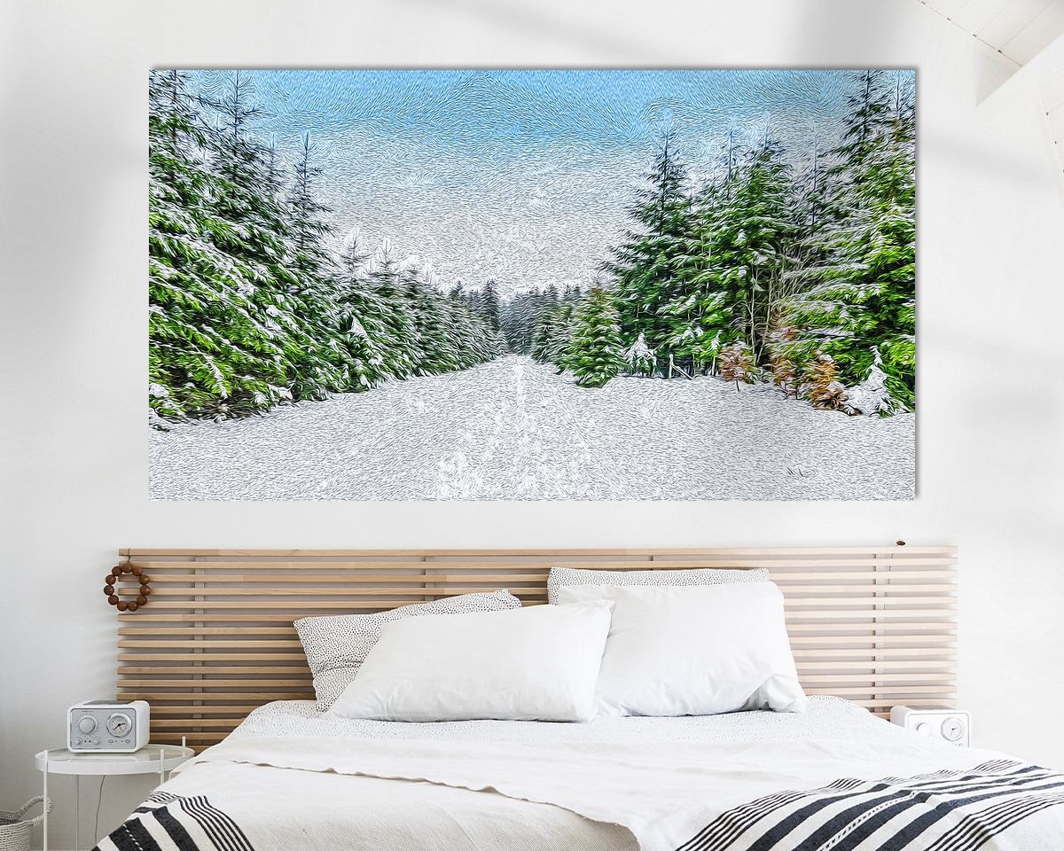 Example of the artwork in a room