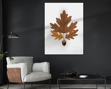 Oak Leaf with Acorn
