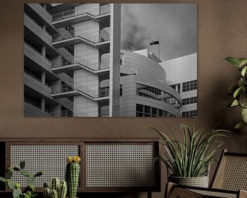 Architectural Silence - Rathaus Den Haag in schwarz-weiß von Robert Jan Smit