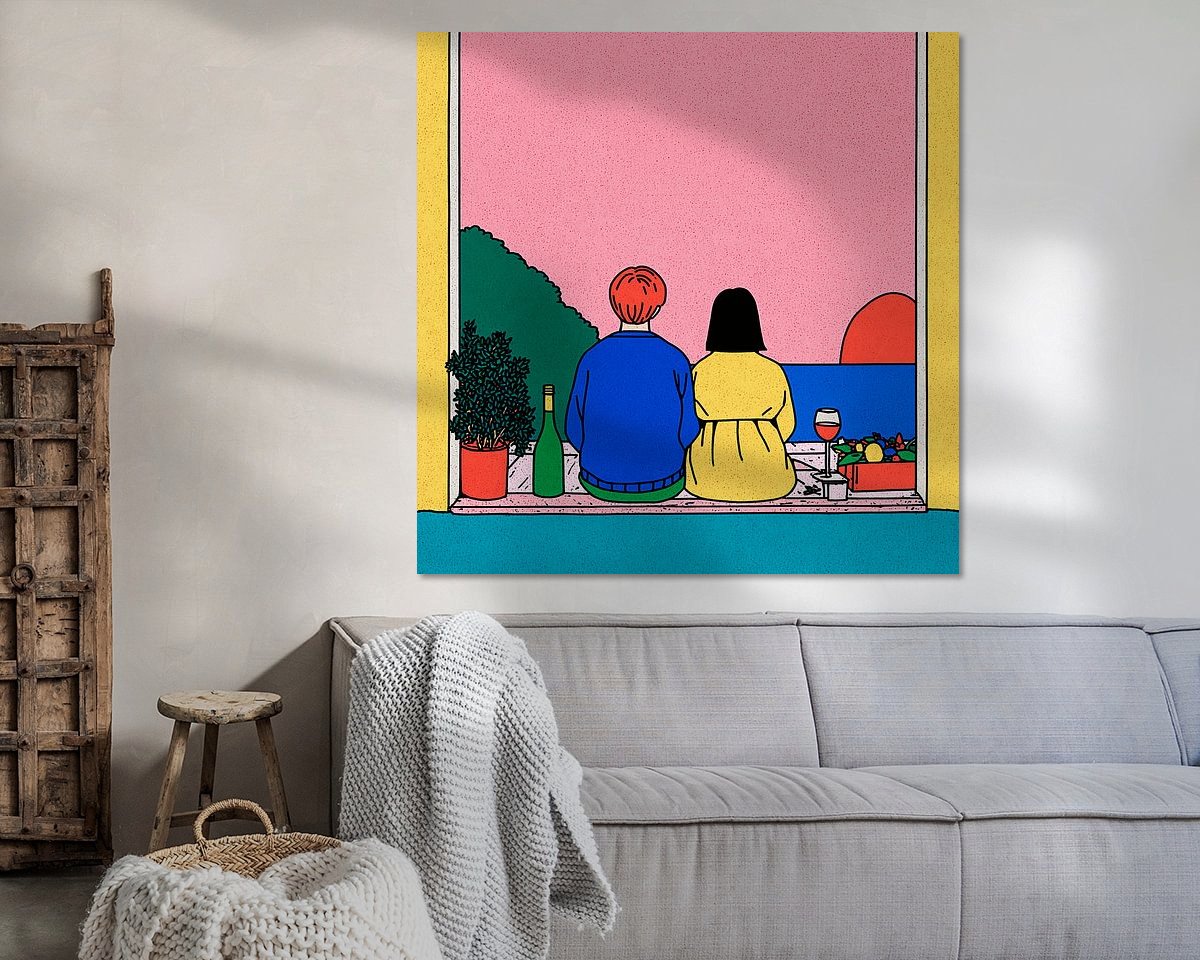 Example of the artwork in a room