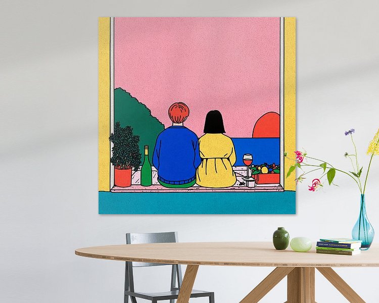 Example of the artwork in a room