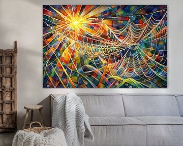 Sonne und Drähte von Linda de Klein