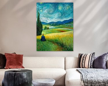 Example of the artwork in a room