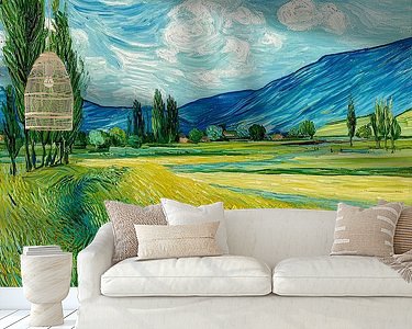 Example of the artwork in a room