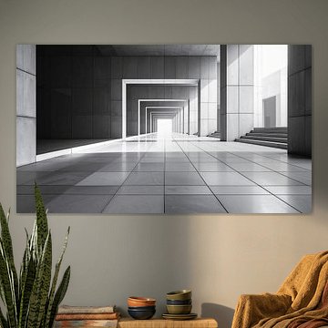 Moderne architectuur met vormen