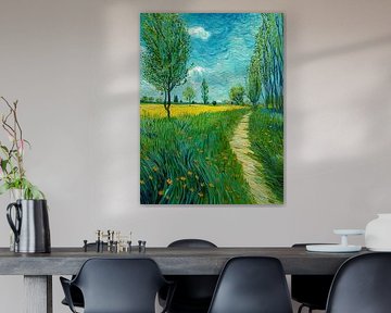 Blumenweg durch Sommerfelder von May