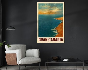 GRAN CANARIA - Cliffs in the light of the golden hour