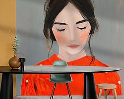 Example of the artwork in a room