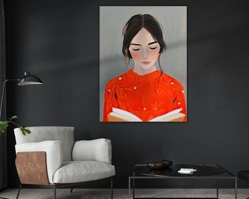 Silent Focus en robe rouge sur Mosaic Dialogue