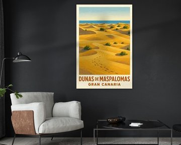 DUNAS DE MASPALOMAS - Footprints in the golden sand