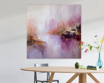 Lavendel Haze - Abstrakte Landschaft von Ellis Hollering