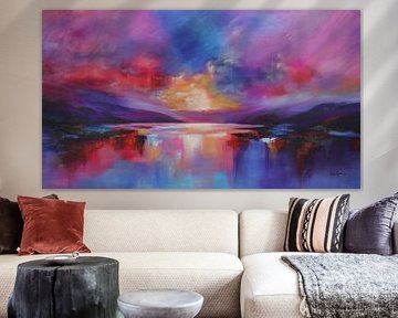 Celestial Sunset - Abstract landscape by Ellis Hollering
