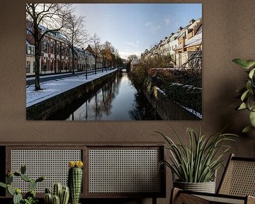 Douves derrière les maisons murales sur Shaquille Maarschalkerweerd