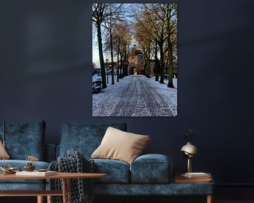 Winters nach Harderwijk's Vischpoort