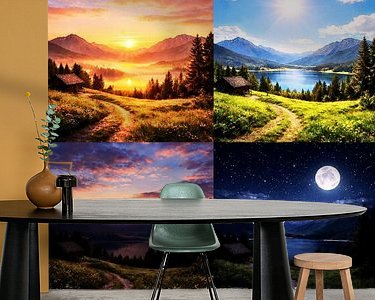 Example of the artwork in a room