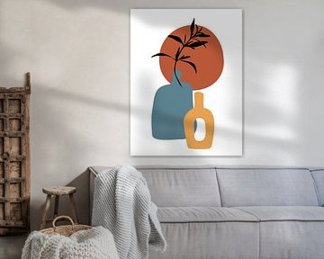 Rameau d'olivier dans un vase