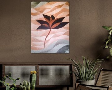 Lotus abstrait sur Thea