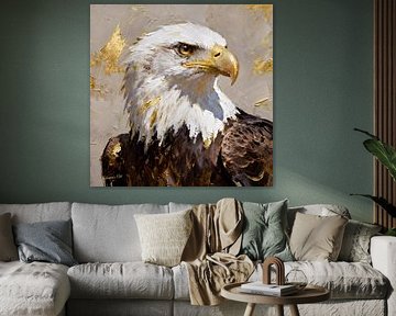 Guardian of the Heights - Zeearend 1 van Johannas Art Creations