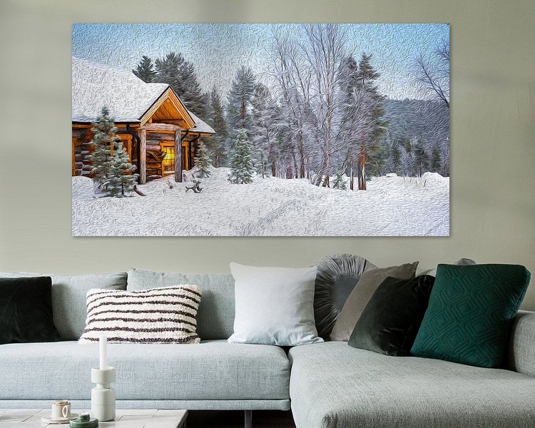 Example of the artwork in a room