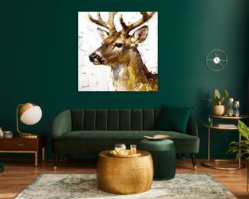 Silent Grace - Hert 1 van Johannas Art Creations