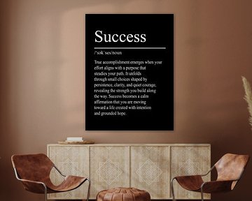 Success Definition – Schwarz von WordsThatInspire