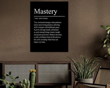 Mastery Definition – Schwarz von WordsThatInspire