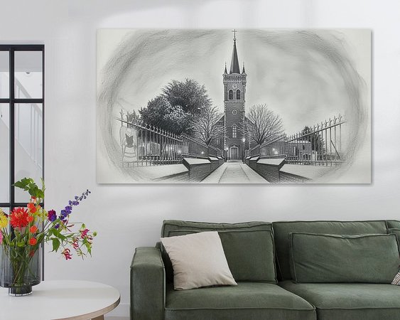 Example of the artwork in a room