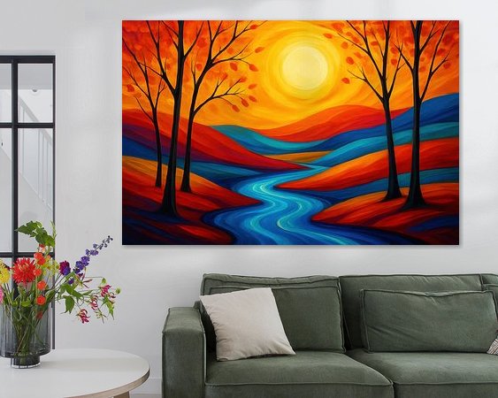 Example of the artwork in a room