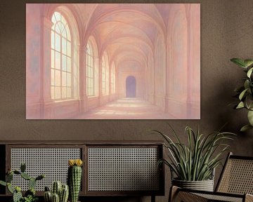 Couloir serein avec fenêtres sur Imperial Art House