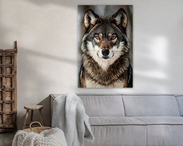 Close-up met scherpe vacht