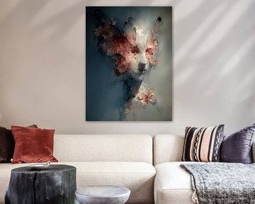 Verträumtes Porträt mit Blumen und weichem Licht