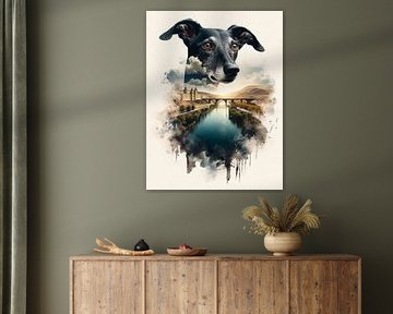 The Galgo's silent journey by Betty Maria Digital Art