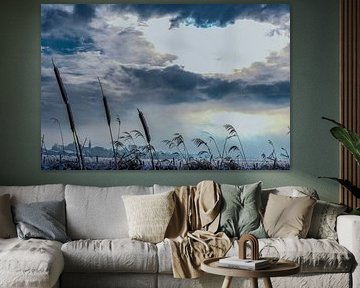 Polder landscape in winter by SW Arts