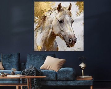 Auric Majesty - Wilde Mustang 3 van Johannas Art Creations