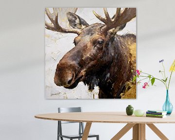 Majestic Antlers - Elch 2 von Johannas Art Creations