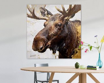 Majestic Antlers - Elch 2 von Johannas Art Creations